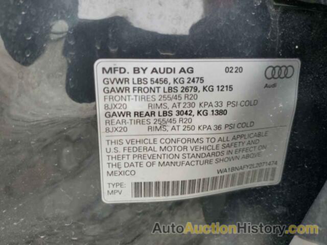 AUDI Q5 PREMIUM PLUS, WA1BNAFY2L2071474