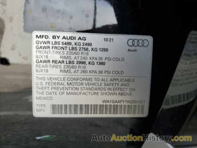 AUDI Q5 PREMIUM 45, WA1GAAFY1N2031021