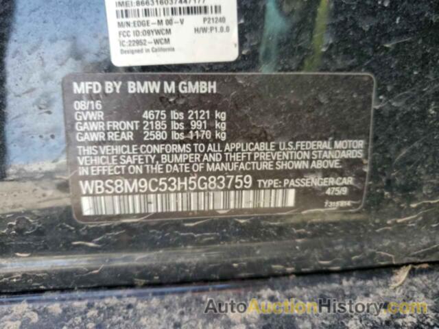 BMW M3, WBS8M9C53H5G83759