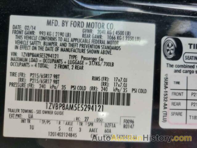 FORD ALL Models, 1ZVBP8AM5E5294121