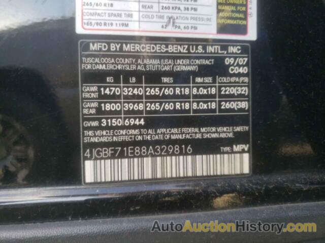 MERCEDES-BENZ GL-CLASS 450 4MATIC, 4JGBF71E88A329816