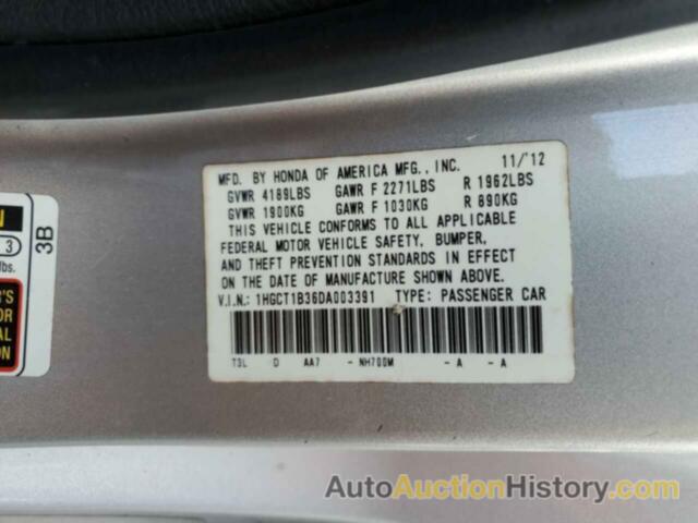 HONDA ACCORD LX-S, 1HGCT1B36DA003391