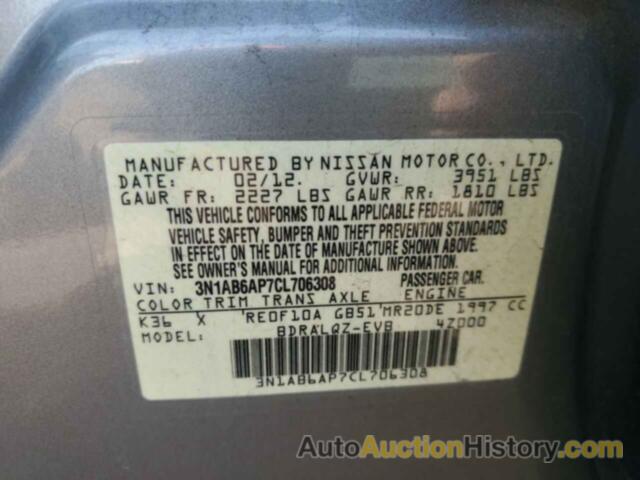 NISSAN SENTRA 2.0, 3N1AB6AP7CL706308