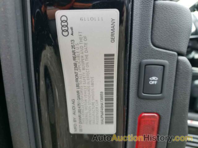 AUDI A4 PREMIUM PLUS, WAUPNAF46HA138659