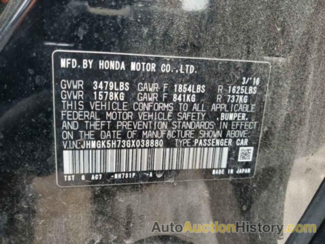 HONDA FIT EX, JHMGK5H73GX038880