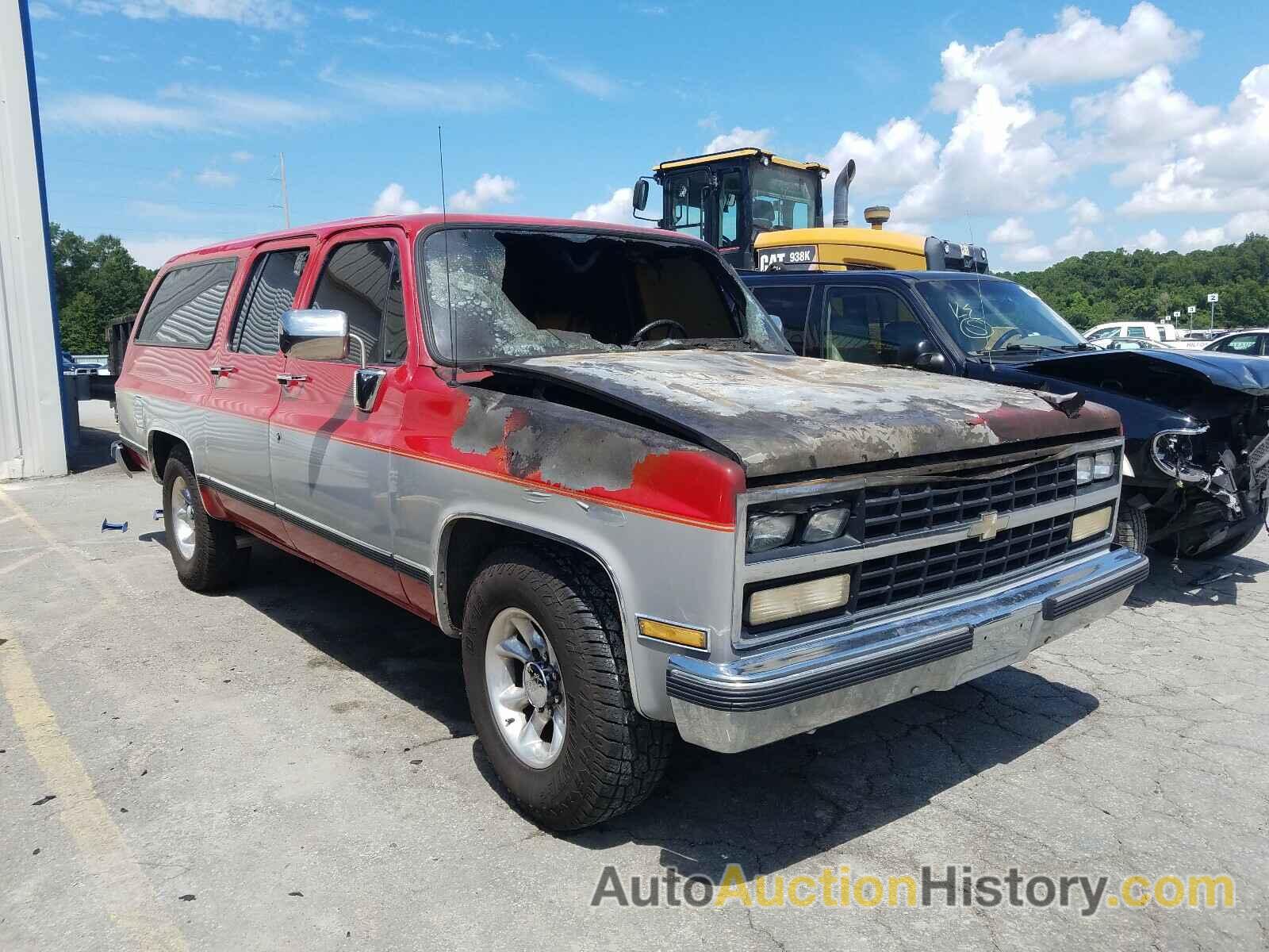 1989 CHEVROLET SUBURBAN R2500, 1GNGR26N0KF168912