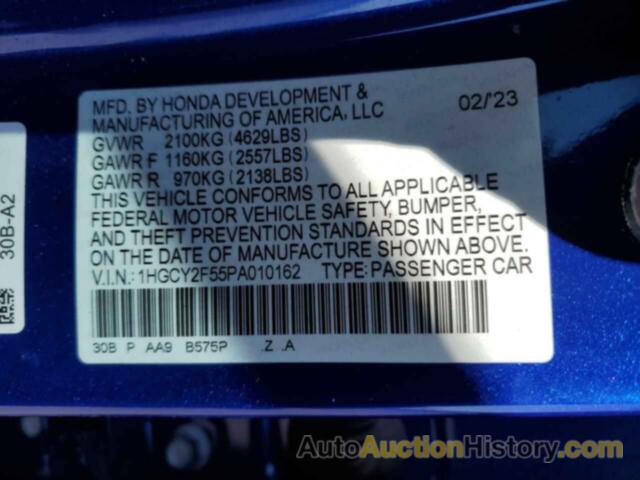 HONDA ACCORD HYBRID SPORT, 1HGCY2F55PA010162