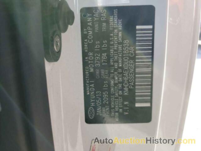 HYUNDAI ELANTRA GS, KMHDH6AEXDU018538