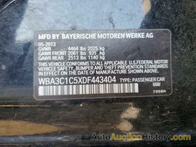 BMW 3 SERIES I SULEV, WBA3C1C5XDF443404