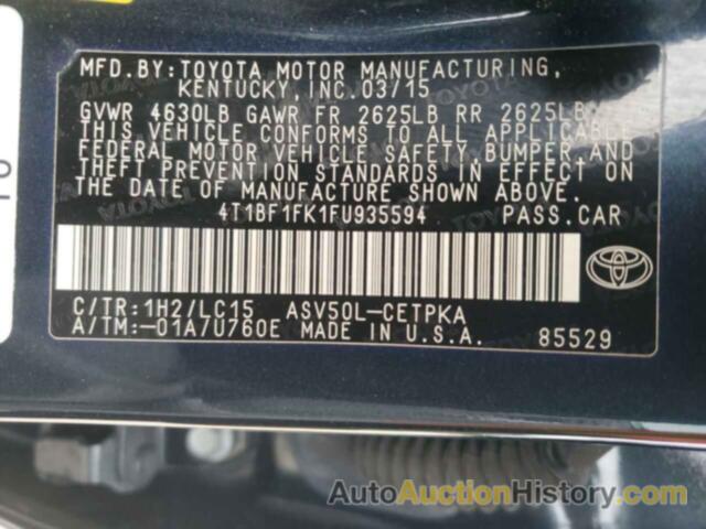 TOYOTA CAMRY LE, 4T1BF1FK1FU935594