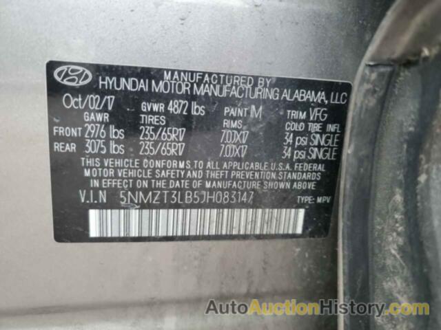 HYUNDAI SANTA FE, 5NMZT3LB5JH083147