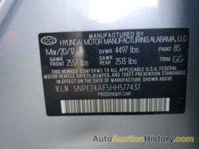 HYUNDAI SONATA SE, 5NPE24AF5HH577437