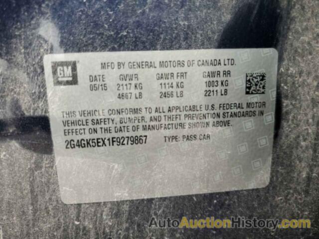 BUICK VERANO, 2G4GK5EX1F9279867