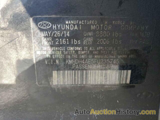 HYUNDAI ELANTRA SE, KMHDH4AE5FU235745