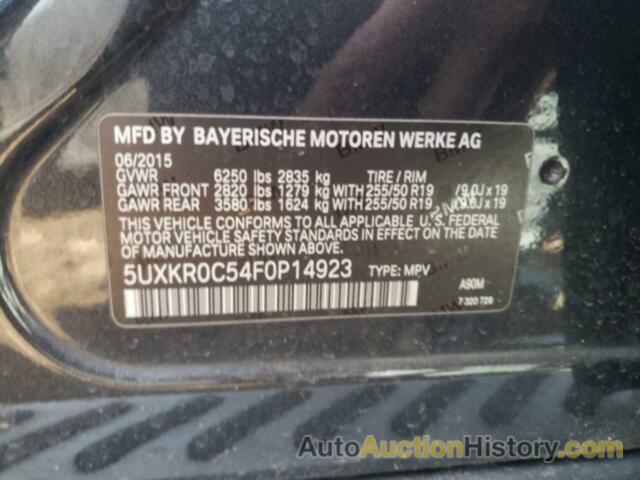 BMW X5 XDRIVE35I, 5UXKR0C54F0P14923