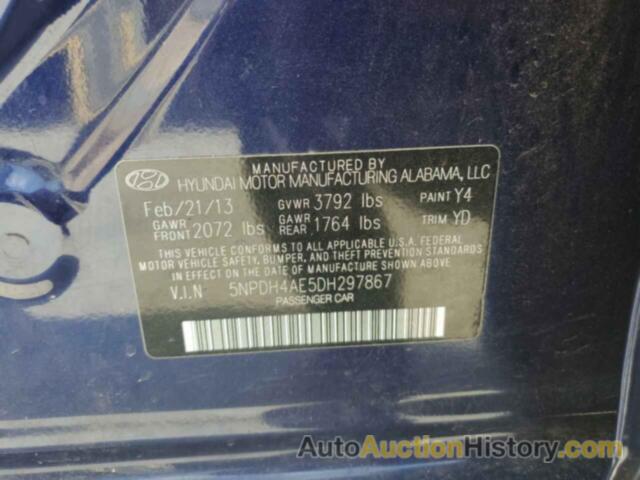 HYUNDAI ELANTRA GLS, 5NPDH4AE5DH297867