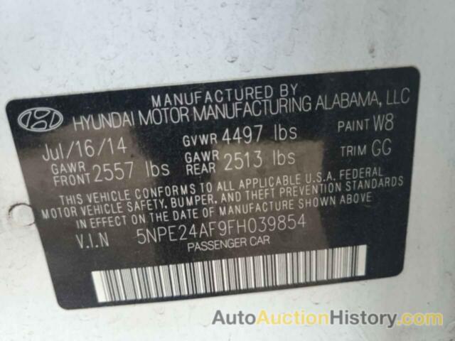 HYUNDAI SONATA SE, 5NPE24AF9FH039854