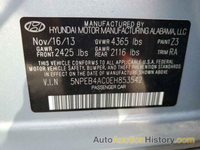 HYUNDAI SONATA GLS, 5NPEB4AC0EH853542