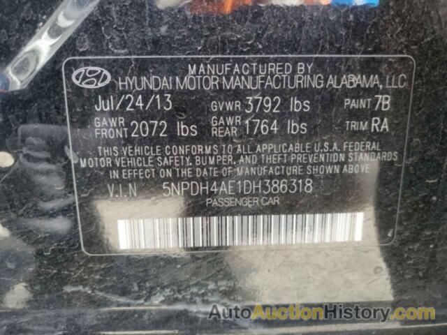 HYUNDAI ELANTRA GLS, 5NPDH4AE1DH386318