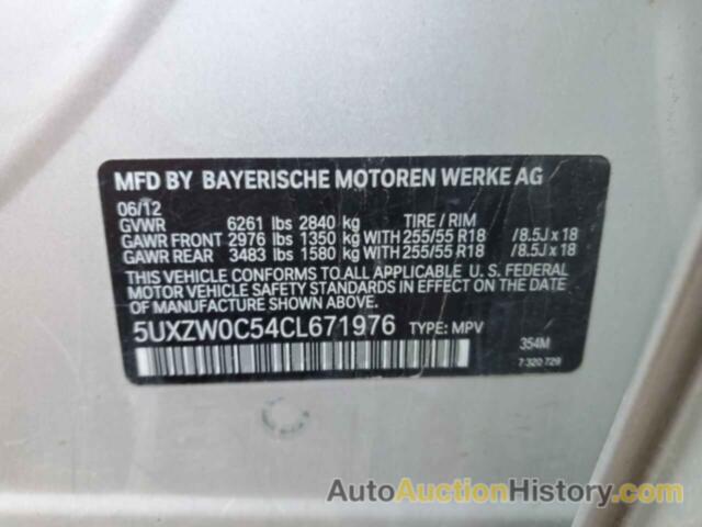 BMW X5 XDRIVE35D, 5UXZW0C54CL671976