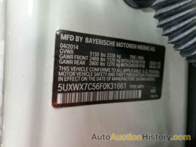 BMW X3 XDRIVE35I, 5UXWX7C56F0K31661