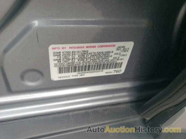 MITSUBISHI OUTLANDER ES, JA4AD2A32GZ022272