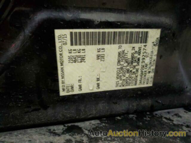 NISSAN MAXIMA 3.5S, 1N4AA6AP2GC392574