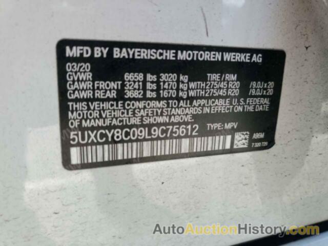 BMW X6 M50I, 5UXCY8C09L9C75612
