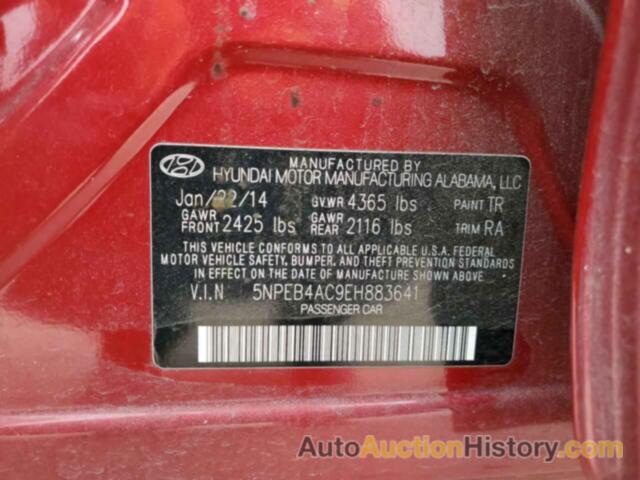 HYUNDAI SONATA GLS, 5NPEB4AC9EH883641