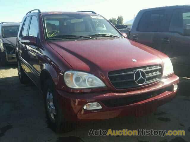 2003 MERCEDES-BENZ ML350, 4JGAB57E43A413465