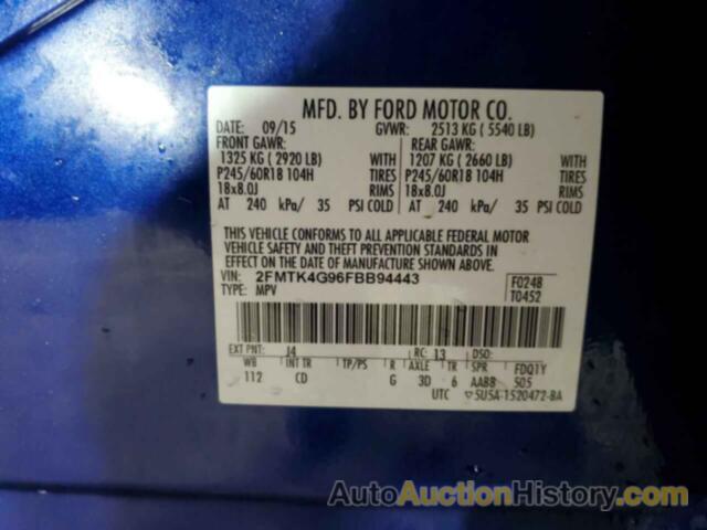 FORD EDGE SE, 2FMTK4G96FBB94443