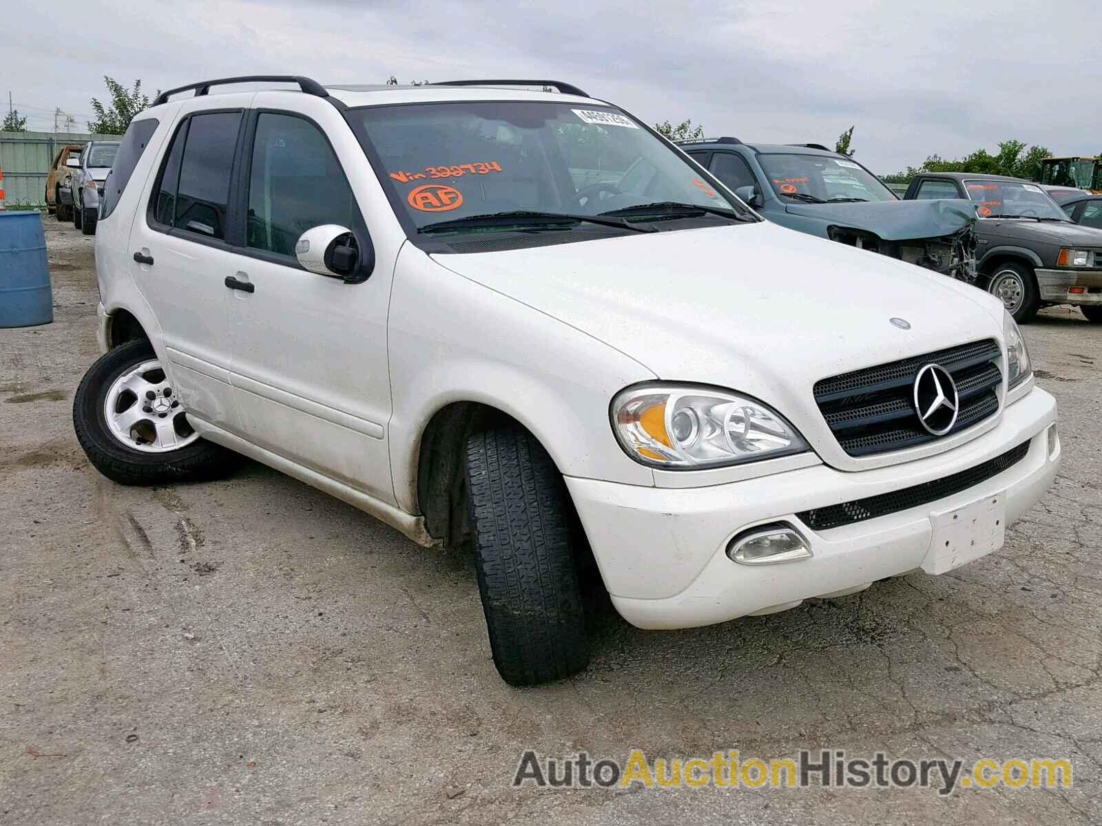 2002 MERCEDES-BENZ ML 320, 4JGAB54E62A322734