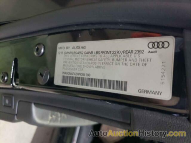 AUDI A4 PREMIUM, WAUGNAF42HN004109