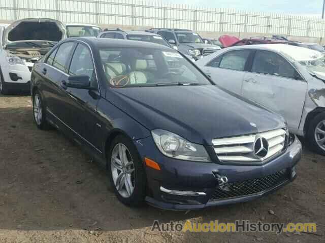 2012 MERCEDES-BENZ C250, WDDGF4HB7CA713542