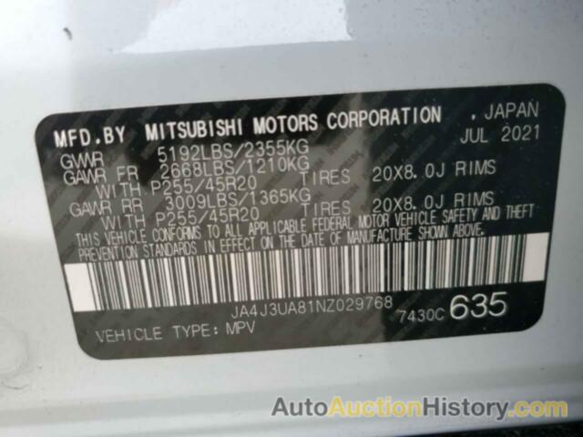 MITSUBISHI OUTLANDER SE, JA4J3UA81NZ029768