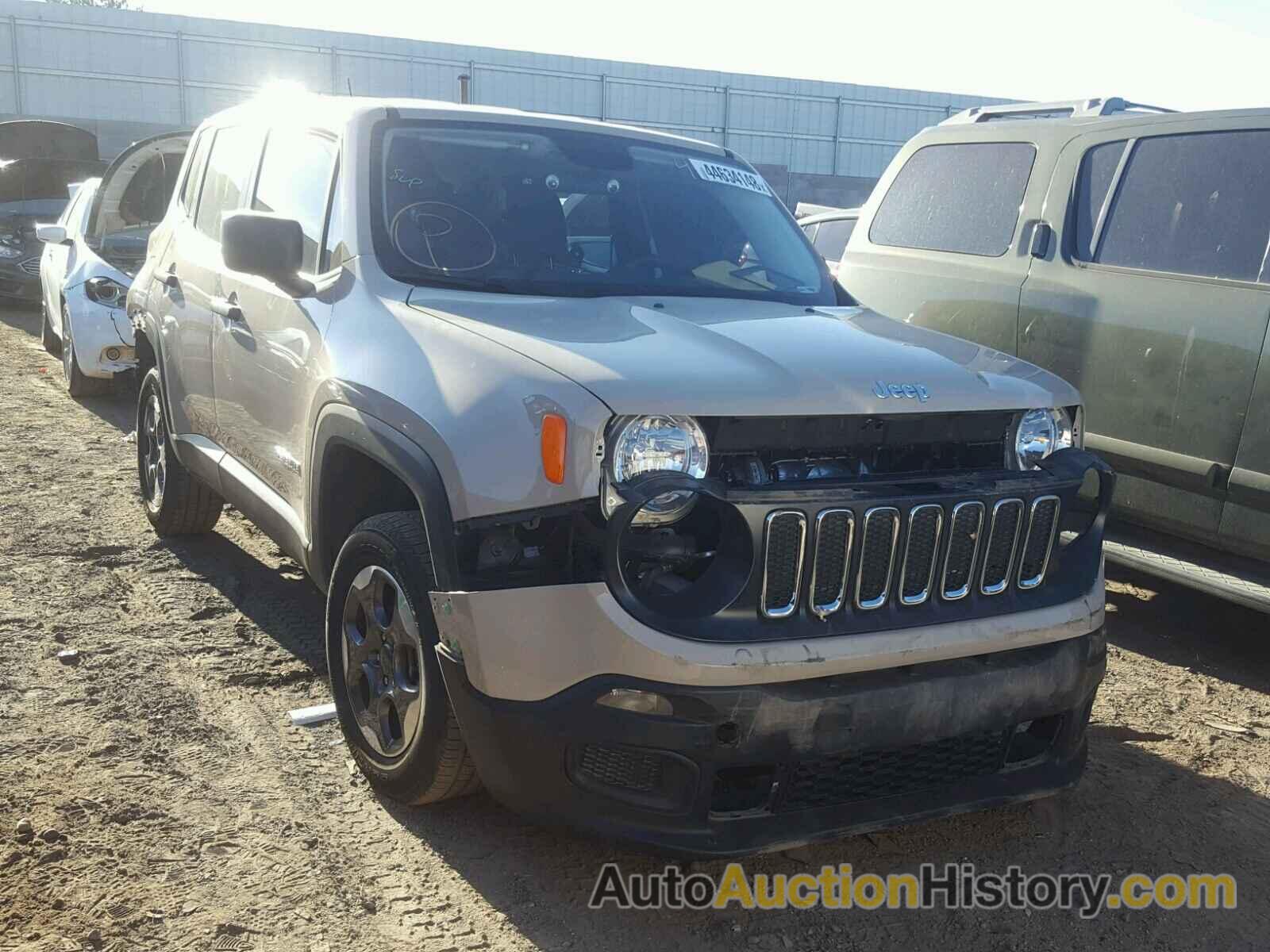 2016 JEEP RENEGADE SPORT, ZACCJBAW8GPC72809