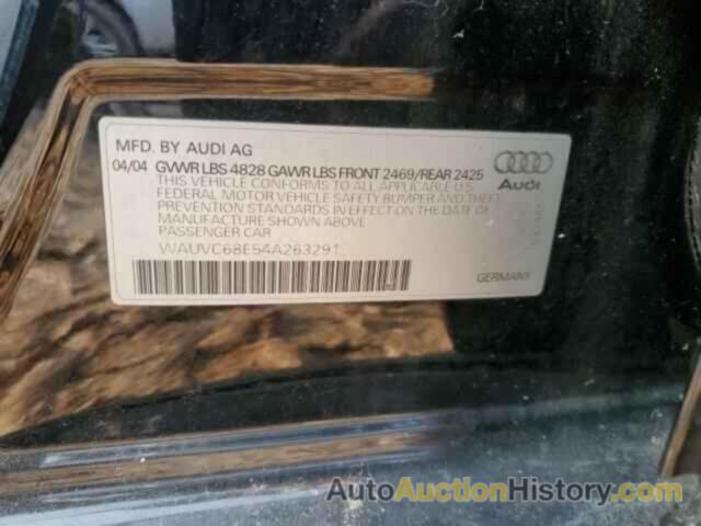 AUDI A4 1.8T AVANT QUATTRO, WAUVC68E54A263291