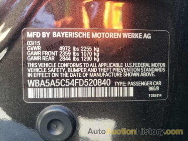 BMW 5 SERIES I, WBA5A5C54FD520840
