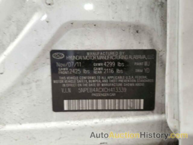 HYUNDAI SONATA GLS, 5NPEB4ACXCH413339