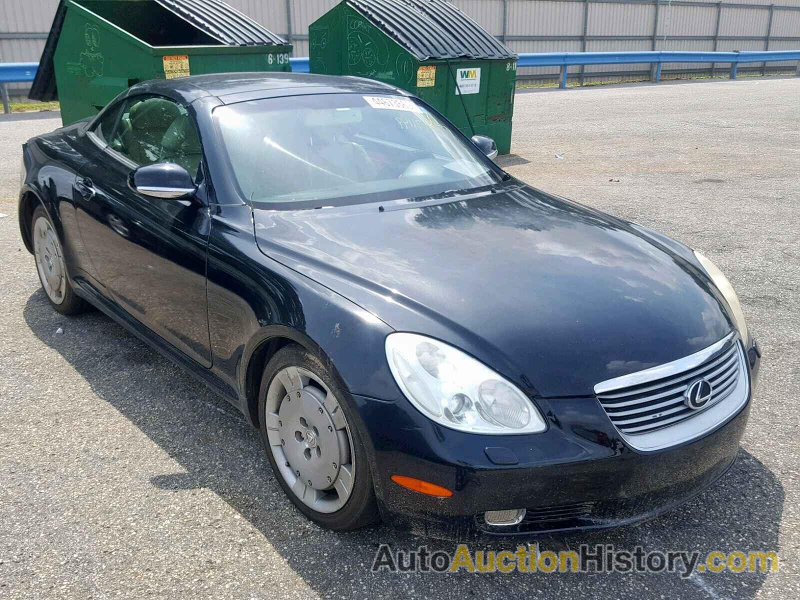 2002 LEXUS SC430 430, JTHFN48Y620002253