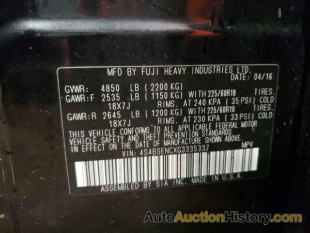 SUBARU OUTBACK 3.6R LIMITED, 4S4BSENCXG3335337