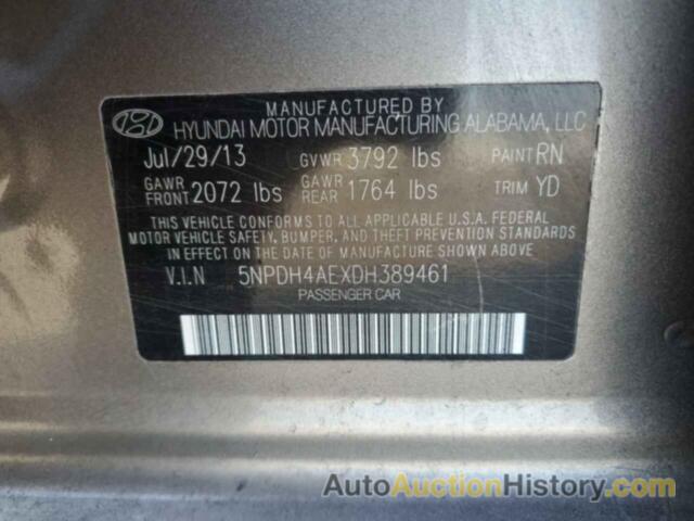 HYUNDAI ELANTRA GLS, 5NPDH4AEXDH389461