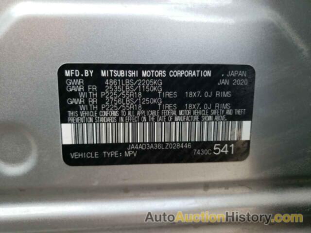 MITSUBISHI OUTLANDER SE, JA4AD3A36LZ028446