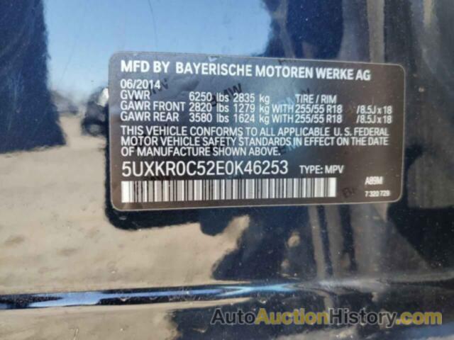 BMW X5 XDRIVE35I, 5UXKR0C52E0K46253