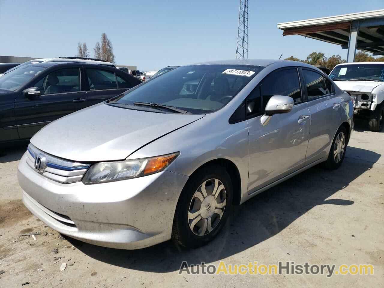 2012 HONDA CIVIC HYBRID, JHMFB4F25CS006940