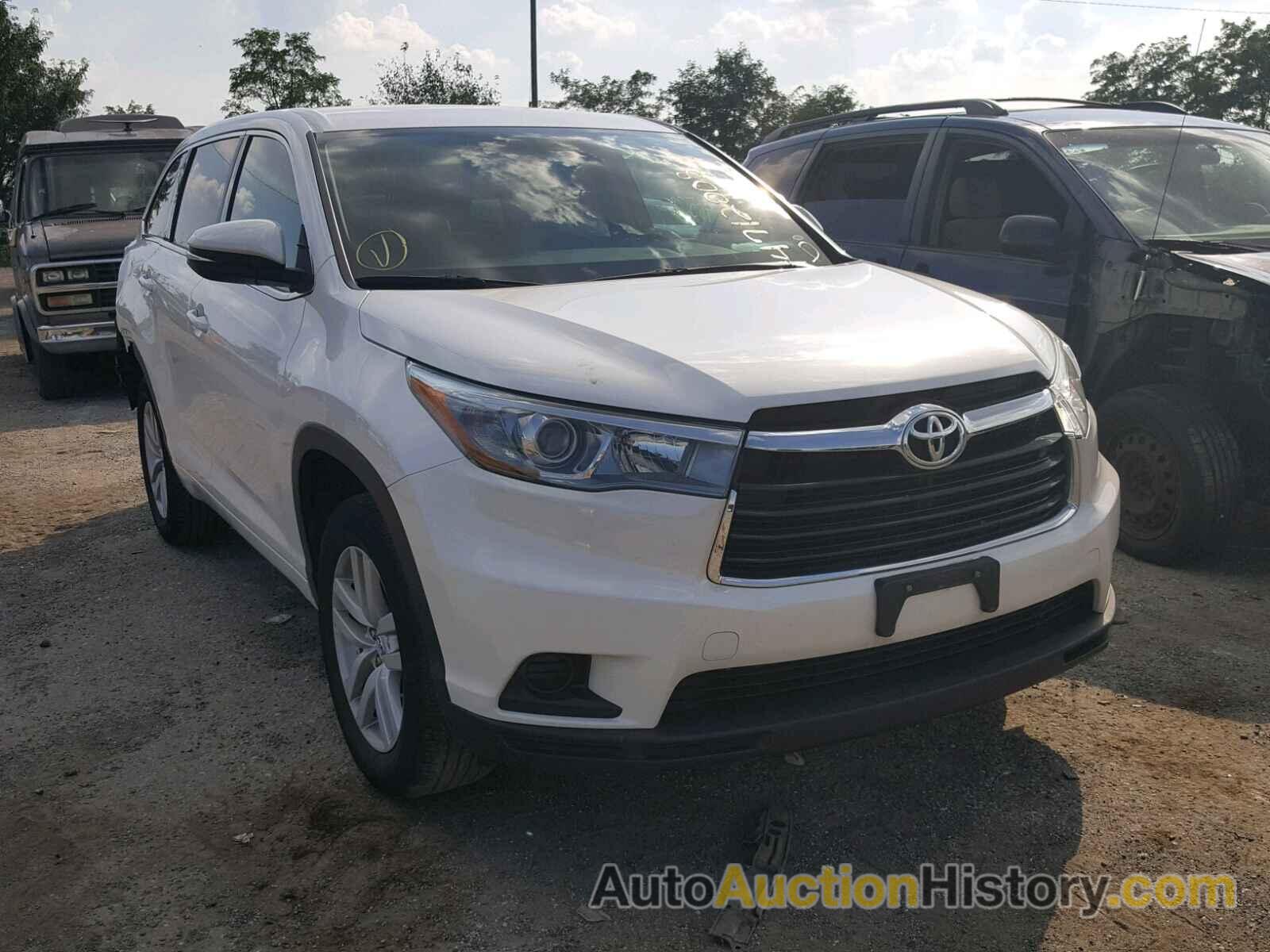 2015 TOYOTA HIGHLANDER LE, 5TDZARFH0FS015125