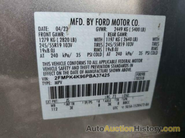 FORD EDGE TITANIUM, 2FMPK4K96PBA37425