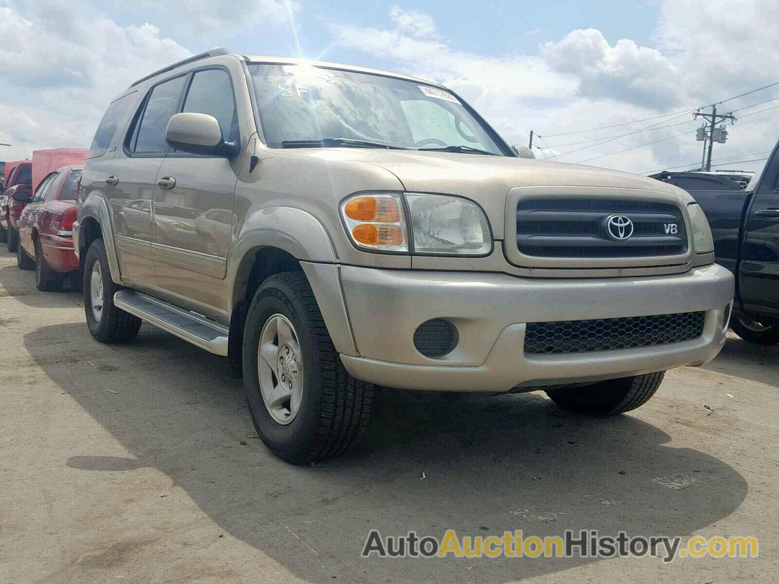 2002 TOYOTA SEQUOIA SR SR5, 5TDBT44A72S114328