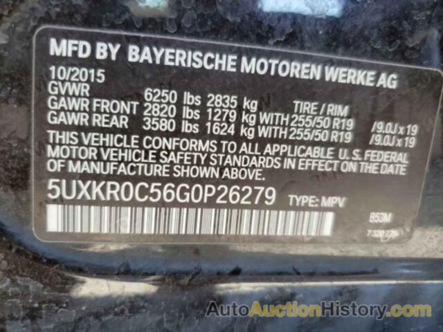 BMW X5 XDRIVE35I, 5UXKR0C56G0P26279