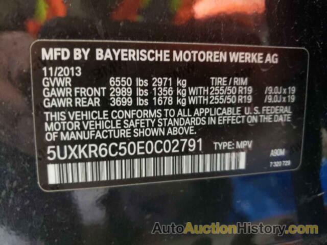 BMW X5 XDRIVE50I, 5UXKR6C50E0C02791